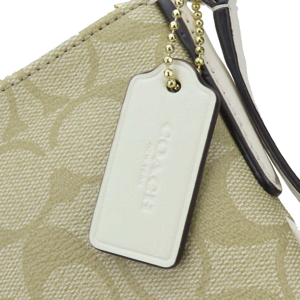 Coach Shoulder Bag F58309 Pvc, Leather White Women