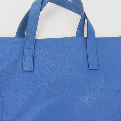 Prada Tote Bag Leather Blue Women