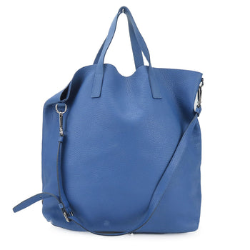 Prada Tote Bag Leather Blue Women
