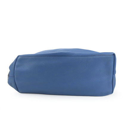 Prada Tote Bag Leather Blue Women