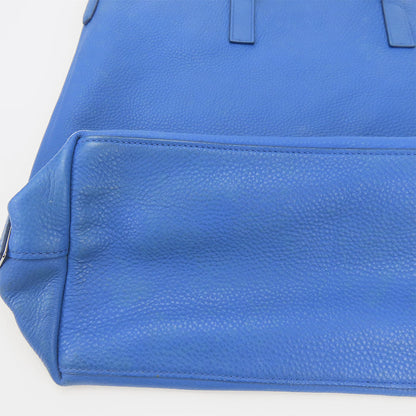 Prada Tote Bag Leather Blue Women