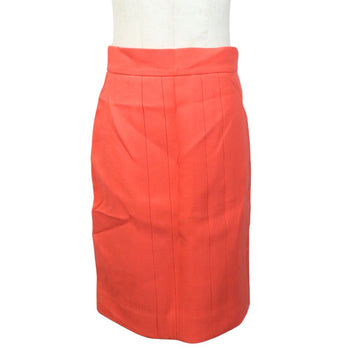 Chanel Skirt Wool Coral Pink Women
