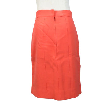 Chanel Skirt Wool Coral Pink Women