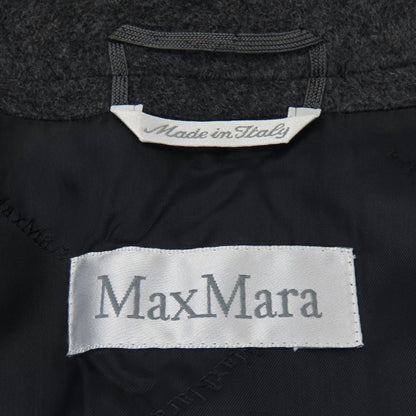 Max Mara Trench Coat Wool, Cashmere, Rayon Dark Gray Women