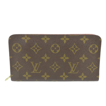 Louis Vuitton Long Wallet Purse M61727 Monogram Brown Porto Monezup Women