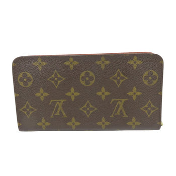 Louis Vuitton Long Wallet Purse M61727 Monogram Brown Porto Monezup Women
