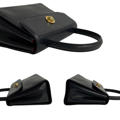 Celine Shoulder Bag Leather Black Star Ball Women