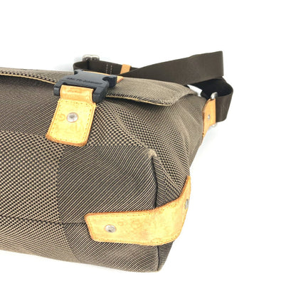 Louis Vuitton Shoulder Bag M93077 Damier Jean Canvas Khaki Damier Jean Roux Unisex(Unisex)