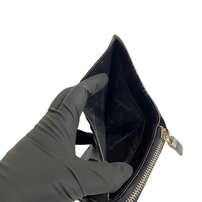 Salvatore Ferragamo Bifold Wallet Leather Black Gancini Women