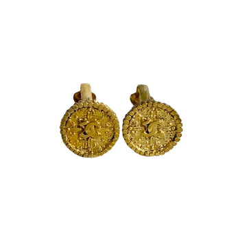 Chanel Earring Gold Plated Gold Women