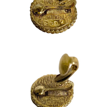 Chanel Earring Gold Plated Gold Women