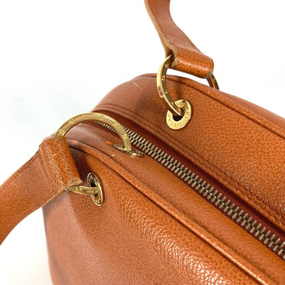 Bvlgari Shoulder Bag Leather Brown Bvlgari Bvlgari Logo Unisex(Unisex)