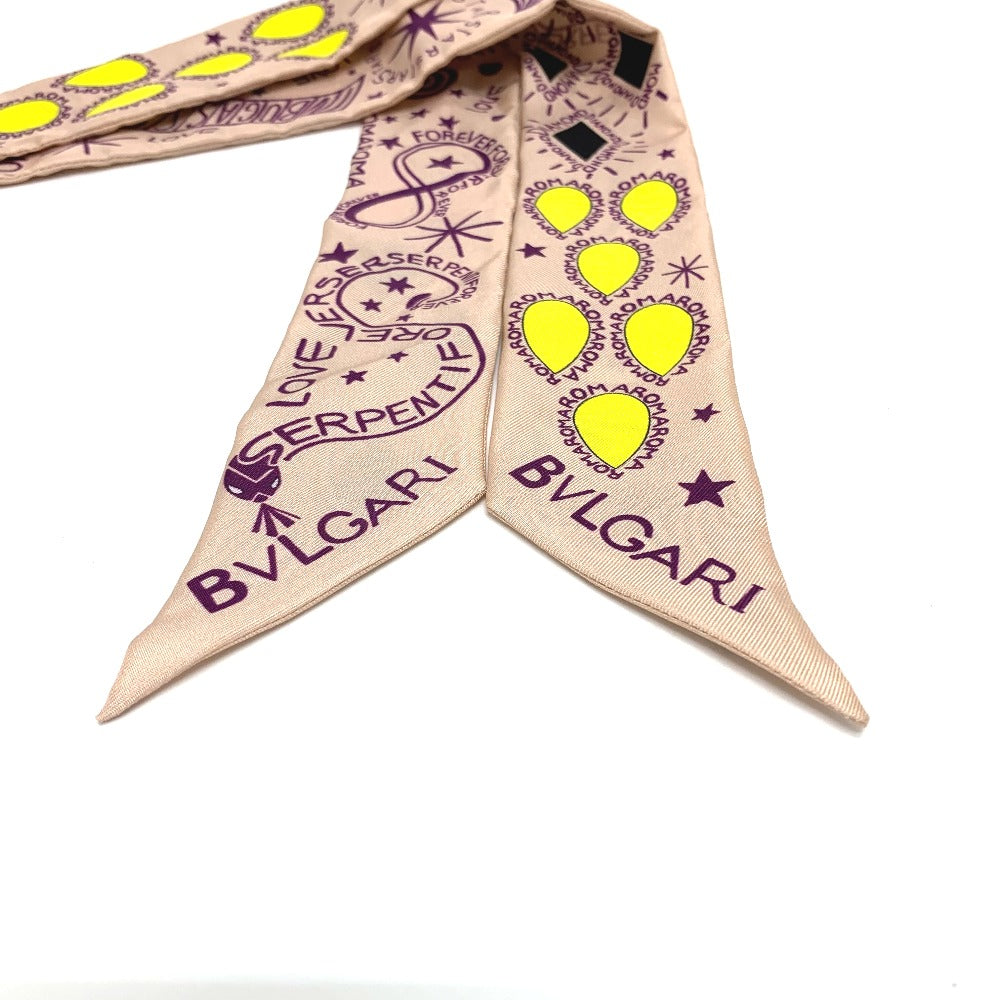 Bvlgari Scarf Silk Pink Omotesando Limited Pop (Up) Cone Onomato Bulgari Women