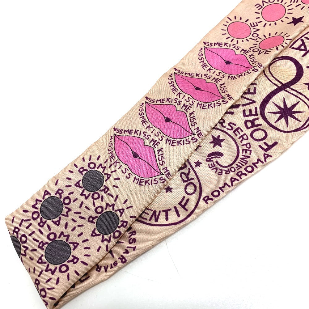 Bvlgari Scarf Silk Pink Omotesando Limited Pop (Up) Cone Onomato Bulgari Women