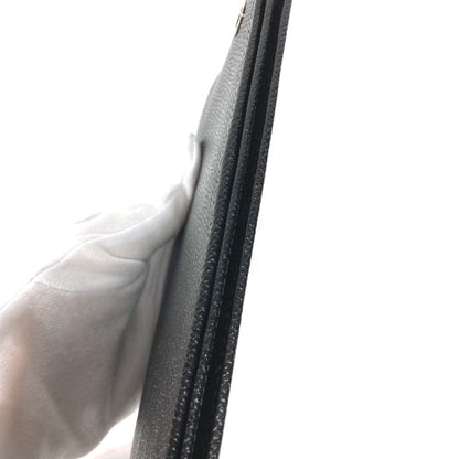 Bvlgari Long Wallet Purse Leather Black Long Wallet Bulgari Bulgari Mens