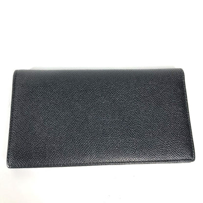 Bvlgari Long Wallet Purse Leather Black Long Wallet Bulgari Bulgari Mens