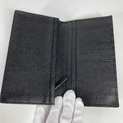 Bvlgari Long Wallet Purse Leather Black Long Wallet Bulgari Bulgari Mens