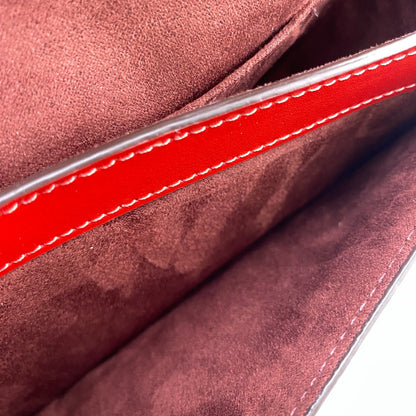 Coach Shoulder Bag C1430 Leather Brown Signature