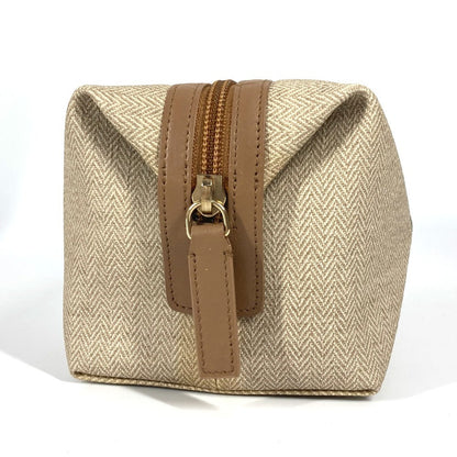 Bvlgari Business Bag Leather / Pvc Beige S.Bulgari Logo Unisex(Unisex)
