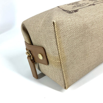 Bvlgari Business Bag Leather / Pvc Beige S.Bulgari Logo Unisex(Unisex)