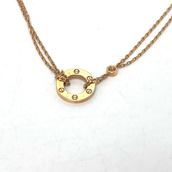 Cartier Necklace 18K Pink Gold Gold Love Circle Women