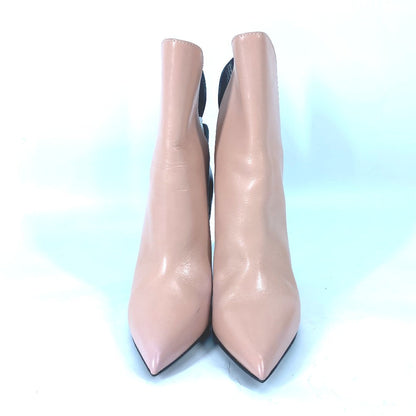 Louis Vuitton Boots Leather Black Shoes Shoes Monogram Heels By Color Women 35