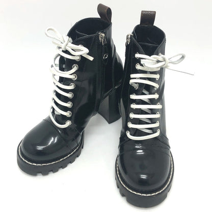 Louis Vuitton Boots Ma1117 Leather Black Star Trail Line Women 36.5