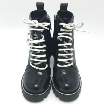 Louis Vuitton Boots Ma1117 Leather Black Star Trail Line 36.5