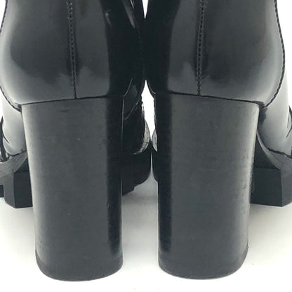 Louis Vuitton Boots Ma1117 Leather Black Star Trail Line Women 36.5