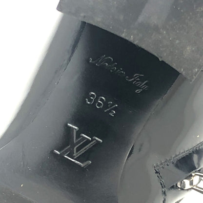 Louis Vuitton Boots Ma1117 Leather Black Star Trail Line Women 36.5