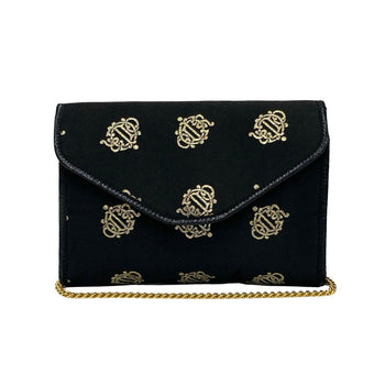 Dior Shoulder Bag Satin Black