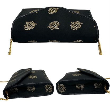 Dior Shoulder Bag Satin Black