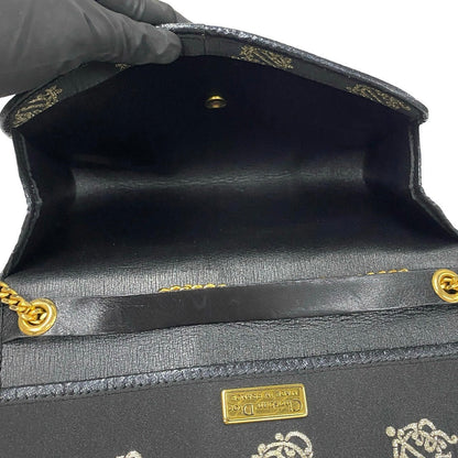 Dior Shoulder Bag Satin Black