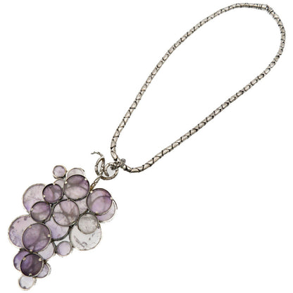 Bottegaveneta Necklace Amethyst, Silver925 Purple Grape Amethyst Women
