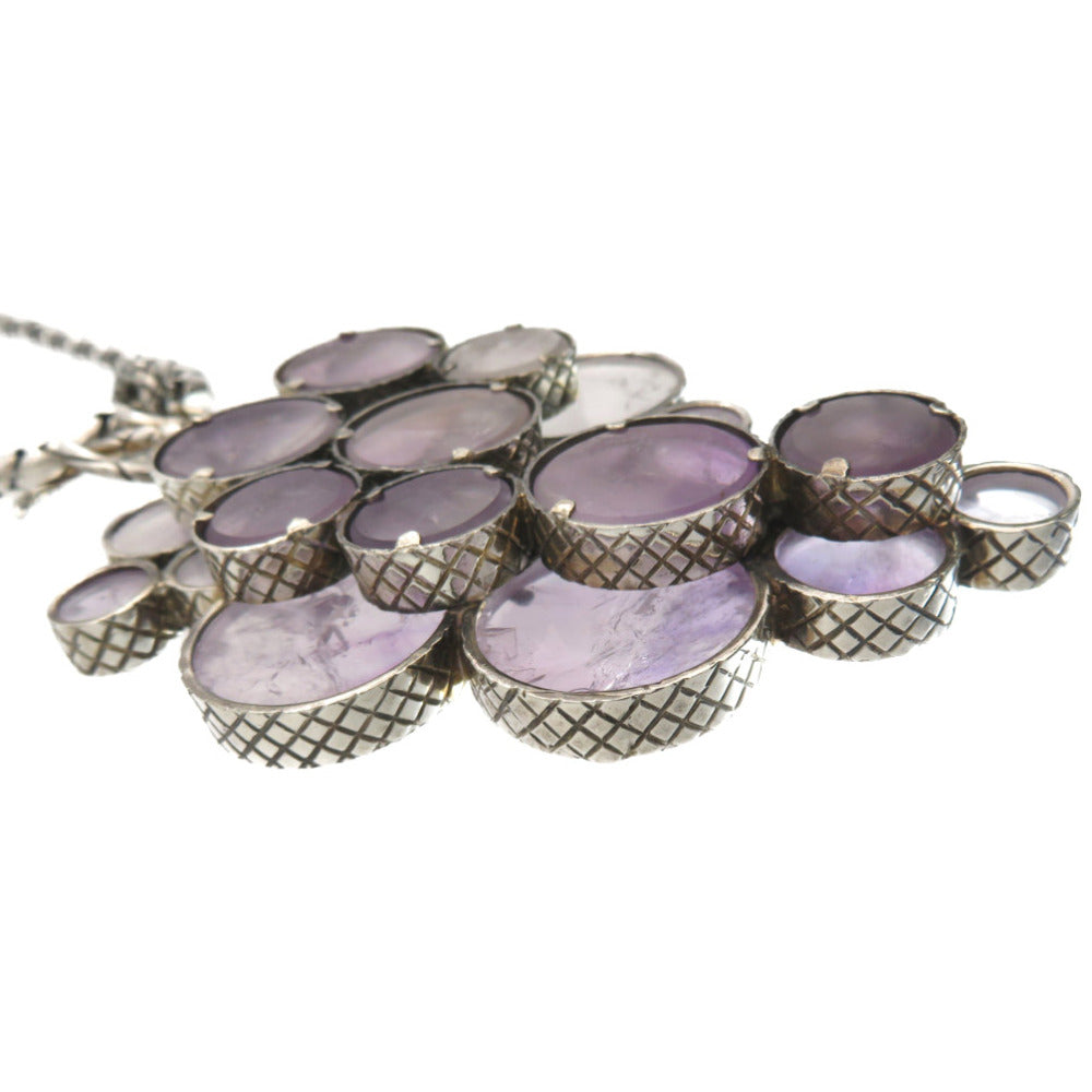 Bottegaveneta Necklace Amethyst, Silver925 Purple Grape Amethyst Women