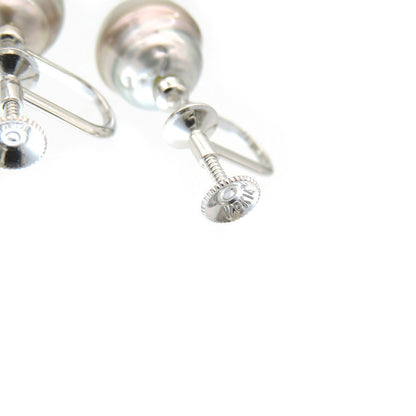 Jewelry Necklace Pearl, 14K White Gold Silver Tahitian Baroque Pearl Necklace/Earring Set Women