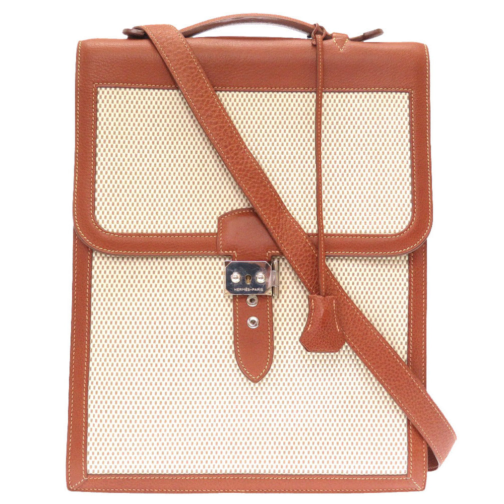 Hermes Shoulder Bag Buffl Brown Sac Adepesh Dplg Mens