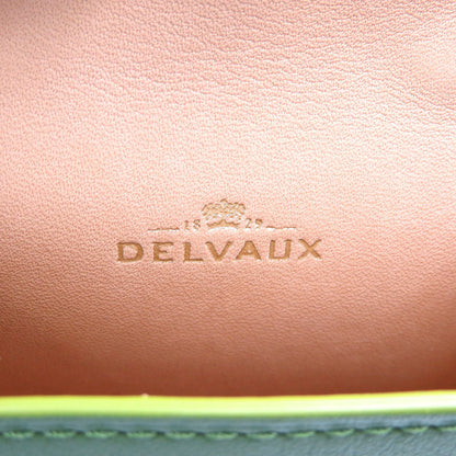 Delvaux Key Ring Leather Green Tempate Women