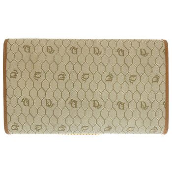 Christian Dior Shoulder Bag Pvc, Leather Beige Honeycomb Pattern Women