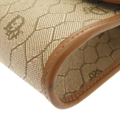 Christian Dior Shoulder Bag Pvc, Leather Beige Honeycomb Pattern Women