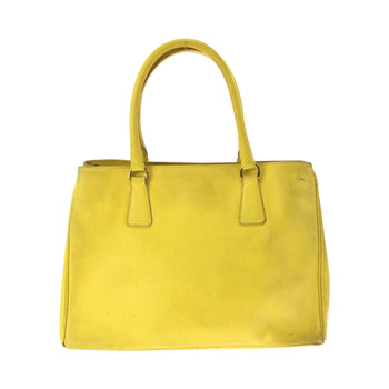 Prada Shoulder Bag Bn1874 Leather Yellow Gold Metal Shoulder Bag Handbag 2Way Safiano Women
