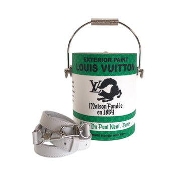 Louis Vuitton Shoulder Bag M81592 Leather Green White Silvermetal Shoulder Bag Handbag 2Way Virgil