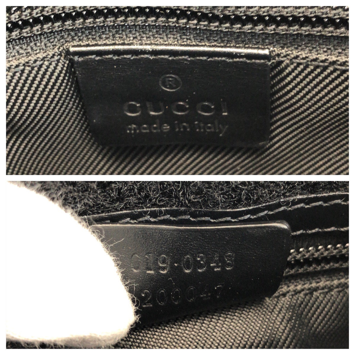 Gucci Shoulder Bag 019 0348 Gg Canvas, Leather Beige Black Shoulder Bag Pochette Women