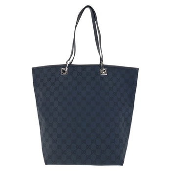 Gucci Tote Bag 31243 Gg Canvas Black Silvermetal