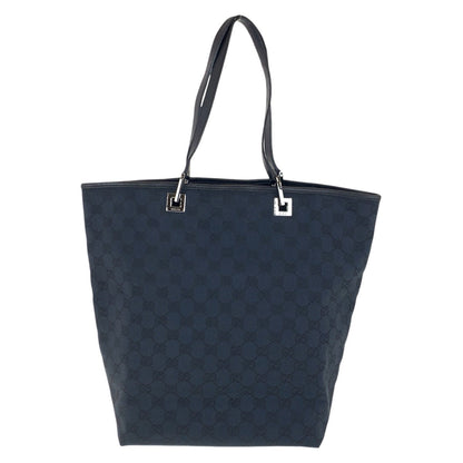 Gucci Tote Bag 31243 Gg Canvas Black Silvermetal