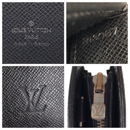 Louis Vuitton Business Bag M30052 Leather Ardoise Black Silvermetal Business Bag Briefcase Taiga