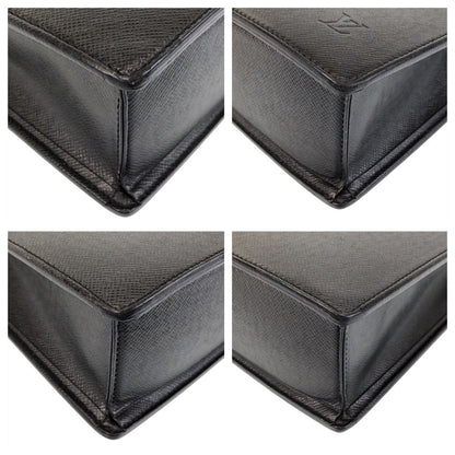 Louis Vuitton Business Bag M30052 Leather Ardoise Black Silvermetal Business Bag Briefcase Taiga