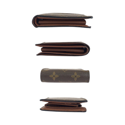 Louis Vuitton Bifold Wallet M61675 Pvc Brown Folding Wallet Compact Wallet Monogram Portefeuille