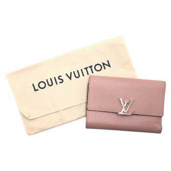 Louis Vuitton Tri-Fold Wallet M62156 Leather Pink Tri-Fold Wallet Folded Wallet Compact Wallet