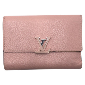 Louis Vuitton Tri-Fold Wallet M62156 Leather Pink Tri-Fold Wallet Folded Wallet Compact Wallet